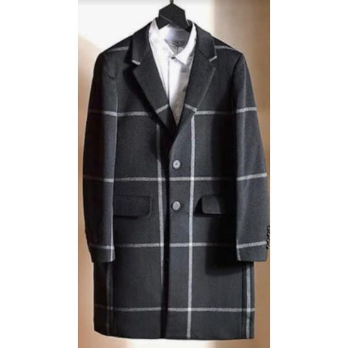 Men's Wool Car Coat - Driver Coat