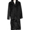 Faux Fur Overcoat Black