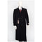 Full Length Mens Double Breasted Wool Overcoat - Black Topcoat