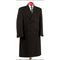 Mens Charcoal Grey Full Length Wool Overcoat