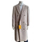 Mens Overcoat Full Length Topcoat Cream