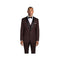 Mens shawl lapel side vented slim fit burgundy maroon tuxedo jacket