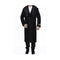 Mens Black Big And Tall Raincoat Trench Coat Overcoat / Topcoat