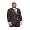 Mens Black Notch Lapel Two Flap Front Pockets Suit