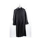 Mens Big and Tall Trench Coat Long Sleeve Black