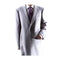 Mens caravelli 2 button 1 cehst pocket ?ò¢ length light gray topcoat