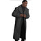 Mens Charcoal full length wool overcoat -Full length Mens Topcoat - Full length coat