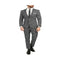 Mens Chicago Skinny Slim Fit Black White Suit