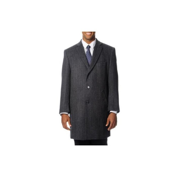 Mens-Grey-Topcoat