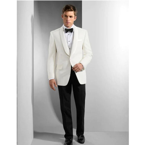 Mens Ivory Traditional Shawl Dinner Jacket - Mens Evening jackets - Tuxedo Dinner Jacket