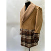 Men's Wool Car Coat - "Khaki" Driver Coat