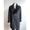 Mens Mid Length Wool Car Coat Charcoal