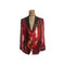 Mens One Button Red Sequin Blazer