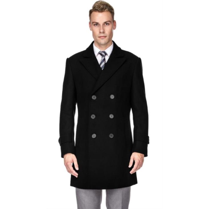 Mens Petticoat - Wool Petty Coat - Petticoat Black Jacket – OvercoatUSA