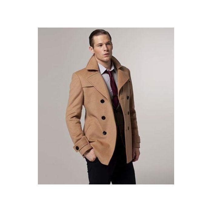 Mens Petticoat - Wool Petty Coat - Khaki Petticoat Jacket – OvercoatUSA