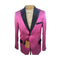 Mens Pink Fuchsia Two Button Blazer