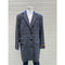 Mens Plaid Wool Charcoal Coat