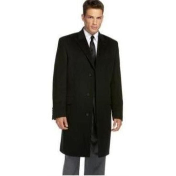 Black Slim overcoat that offers a sleek, modern style