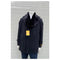 Mens Black Wool Peacoat With Fur Collar - Coat With Fur Collar