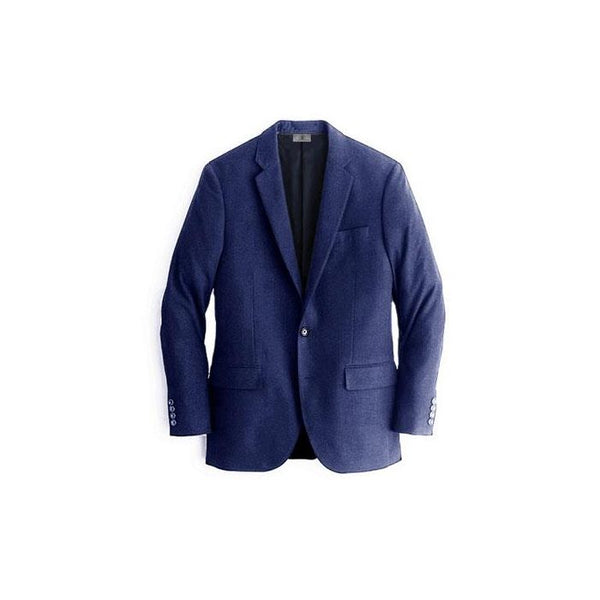 Navy Mens Winter Blazer - Cashmere and Wool Winter Fabric Sport Coat