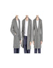 Mens Long Tweed Dark Grey Harris Tweed Overcoat