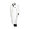 Mens Wool Coat Cashmere Full Length Top White Overcoat