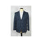 Mens Single Breasted Pinstripe Mens Notch lapel Navy Blue Blazer