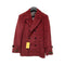 Red Men's Wool Car Coat - Driver Coat