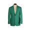 Travel Men's Dacron Polyester & Wool Resistant Green Blazer