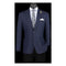 Navy Plaid Blazer - Mens Navy Windowpane Sportcoat