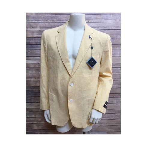 Mens Yellow Canary Two Buttons Blazer Sportcoat